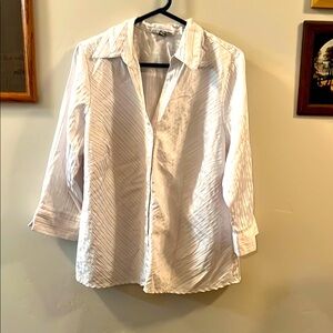 White Women’s Blouse Long Sleeved